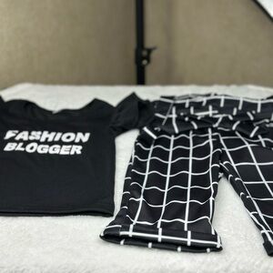 Fashion Blogger Black Kids Pajamas